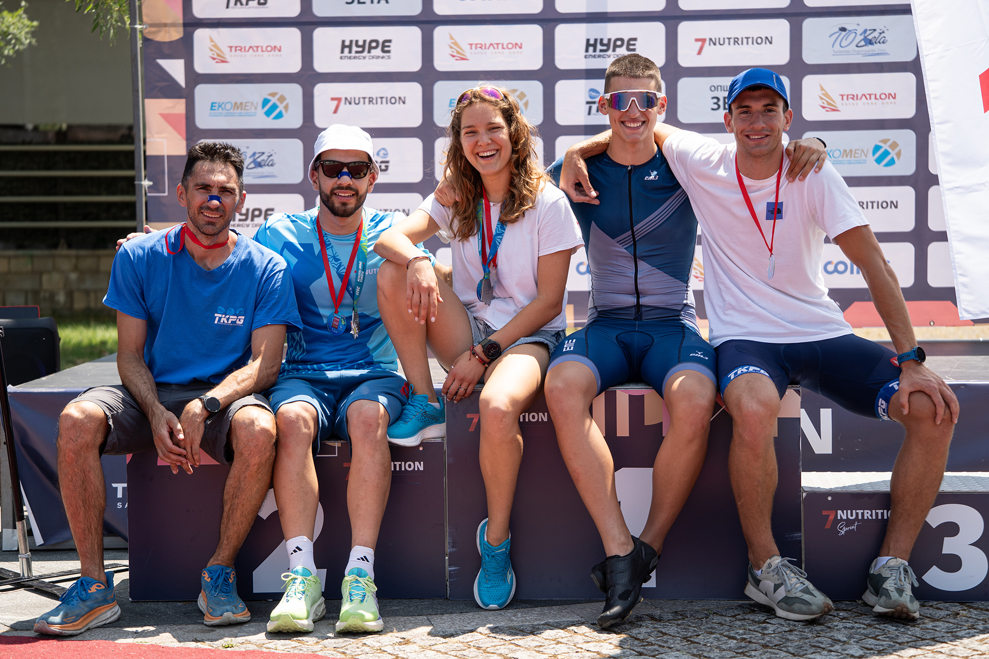 Na slici: Dušan Milošević, Anton Gjolaj, Jana Mitrović, Jovan Kovačević i Sergej Rakočević, Plavnica 2025.